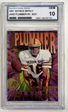 1997 Jake Plummer Rookie Card - Skybox Impact - PGA Gem 10 #237