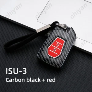 Funda protectora de silicona para llave de coche de fibra de carbono para ISUZU D-max DMAX MU-X MUX MU-7 - Imagen 1 de 25