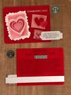 Starbucks Card 2010 Valentines Paper Hearts NEW Rare EXCELLENT