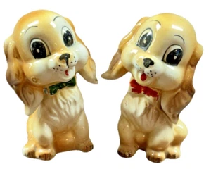VINTAGE Keramik Salz & Pfefferstreuer Commodore Cocker Spaniel Japan 50er Jahre - Bild 1 von 10
