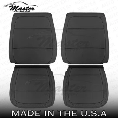 2009 - 2019 年适用于福特 Flex 左右 4 件黑色乙烯基座椅套,香水。 — 第 1/4 张图片