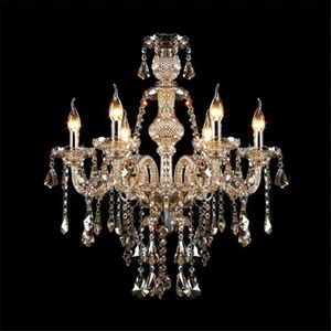 Antique Candle Style Crystal Chandelier Vintage French Chandelier Pendant Lights - Picture 1 of 2
