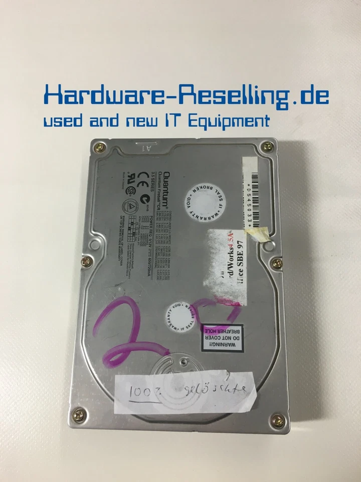 Quantum Fireball CR CR84A011 8.4GB 5400RPM 512KB 3,5 IDE HDD - Bild 1 von 1