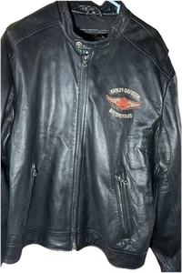 Chaqueta de moto Harley Davidson 97025-05VM cuero negro talla XL - Imagen 1 de 8