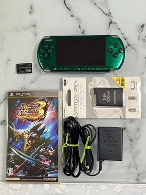 Sony PSP-3000 Console Green Rare Color  Region free - Image 1 of 4