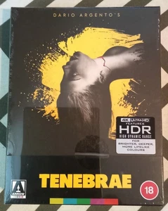 Dario Argento's Tenebrae - Arrow 4K UltraHD Blu-ray 3-Disc Limited Edition - NEW - Picture 1 of 6