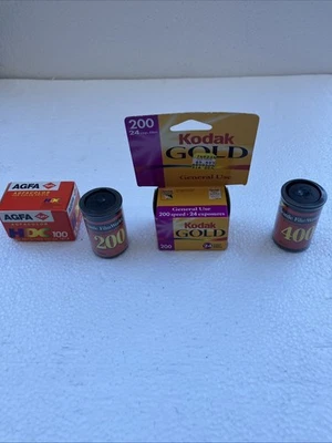 35mm Film Multiple Brands All Sealed Expired Lot of 4 Expired 35mm Color - Image 1 of 4