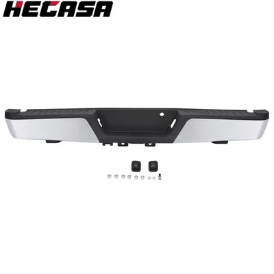 For Ford F150 2015-2020 W/O Park Sensor Holes Rear Bumper Step Bumper Chrome New Foto 1 de 4