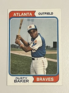 1974 Topps #320 Dusty Baker MLB Atlanta Braves - Imagen 1 de 3