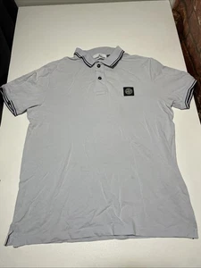 Stone Island Polo Shirt Blue/Grey Regular Fit Size Extra Large XL - Picture 1 of 7