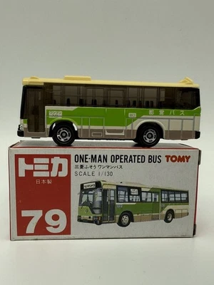 Autobús TOMY Tomica Mitsubishi Fuso One-Man Operado No. 79 1:130 Hecho en Japón Foto 1 de 4