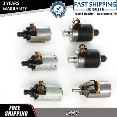 6Pcs 722.6 Transmission Solenoid for 1994-2005 Mercedes Benz E320 E420 E430 E500 - Image 1 of 4