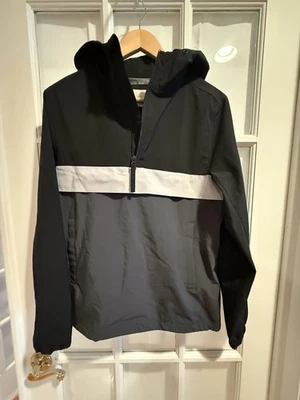 Chaqueta Pullover Shell Pacsun Cuarto Cremallera Negra y Gris Para Hombre’s XS Foto 1 de 4