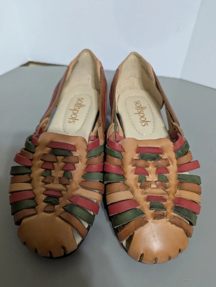 Mocasines coloridos sin cordones Softspots para mujer talla 6,5 W. Foto 1 de 4