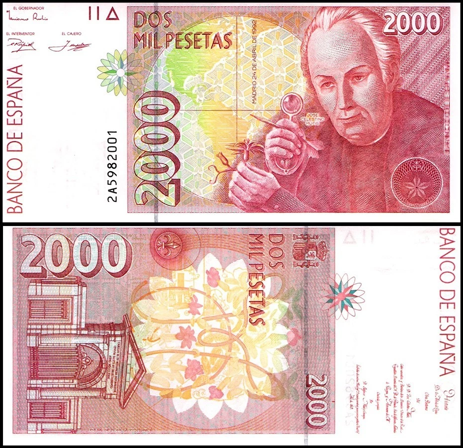 Spain 2000 Pesetas, 1992 (1996), P-164, UNC - Image 1 of 1