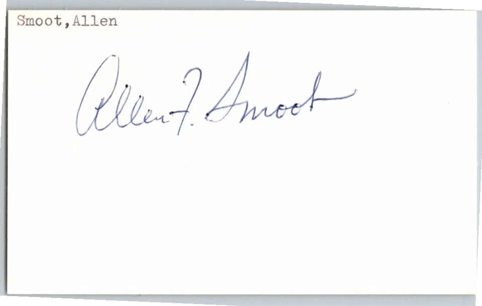 1980's -Allen Smoot- Signed/Autograph/Auto Index Card Great Falls Giants MLB - Image 1 of 1