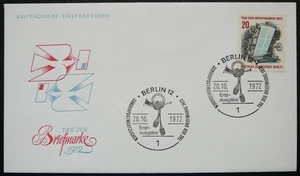 Germany Berlin FDC 1972 - Stamp-printing press. - Picture 1 of 1