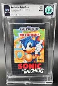 Sonic the Hedgehog Sega Genesis CIB WATA 8.5 VARIANTE NON PER RIVENDITA Raro! 1991 - Foto 1 di 2