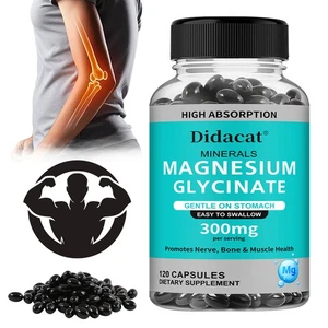 Magnesiumglycinat Chelat Kapseln - Muskelgesundheit, fördern Schlafqualität - Bild 1 von 13