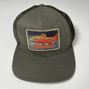 Sombrero de camionero novato Fishpond verde oliva cierre a presión nuevo con etiquetas talla única - Imagen 1 de 8