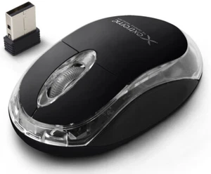 Kleine Funkmaus drahtlose Maus schwarz wireless kabellos Laptop USB ohne Kabel - Bild 1 von 2