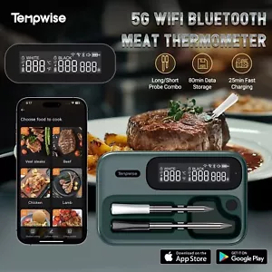 Tempwise Kabellos Fleischthermometer Grillthermometer Dual Sonden Ofen Grill APP - Bild 1 von 18