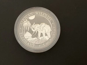 2017 Somali 100 Shillings, 1oz Silver Enigma Ruthenium Coin. With COA And Box. - Picture 1 of 5