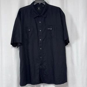 Mens Vintage 4x Karl Kani Gold Black Button Up Short Sleeve Shirt - Picture 1 of 5