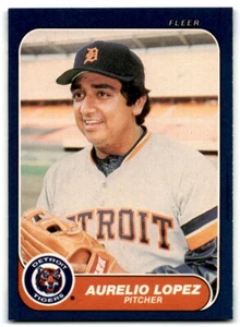 1986 Fleer Aurelio Lopez Detroit Tigers #231 - Picture 1 of 2