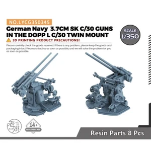 Piezas de actualización de modelo Armada alemana 3,7 cm SK C/30 CAÑONES EN EL DOBLE L C/30 TwinMOUNT - Imagen 1 de 3