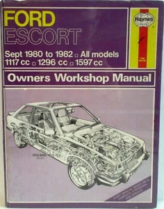 Haynes - Ford Escort (Septiembre 1980-82) Todo Modelos Propietario Manual Usado - Imagen 1 de 7