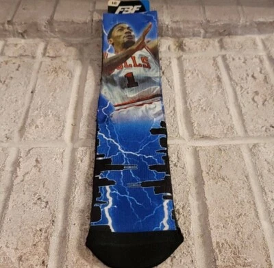 Calcetines de baloncesto Derrick Rose de la NBA Chicago Bulls para hombre talla 10-13 Foto 1 de 3