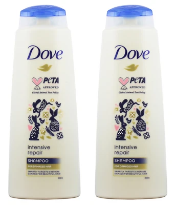 2x Dove Intensive Repair Shampoo 400ml For Damaged Hair - Image 1 of 3