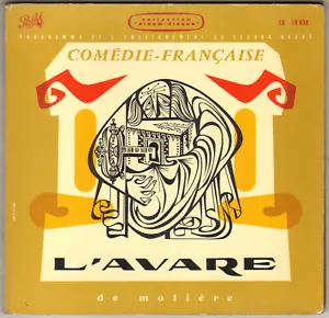 JEAN PIAT "L' AVARE" LIVRE DISQUE EP 1960 PATHE EA 10030 - Picture 1 of 5