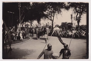 Indochine CAMBODGE 1928 Cambodia SISOWATH MONIVONG Coronation Vintage print - Bild 1 von 1