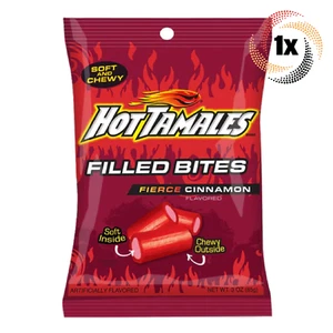 1x Bag Hot Tamales Fierce Cinnamon Flavored Soft & Chewy Filled Bites | 3oz - Picture 1 of 1