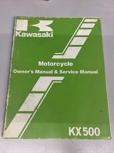 Kawasaki KX500 Owners Manual & Service Manual Motorcycle 99920-1210-01 - Bild 1 von 6