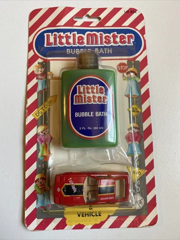 VINTAGE 1989 Little Mister Bubble bath & car NEW sealed NOS Cover