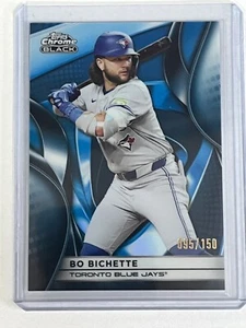 2025 Topps Chrome Black #51 Bo Bichette Blue Refractor /150 Blue Jays - Picture 1 of 2
