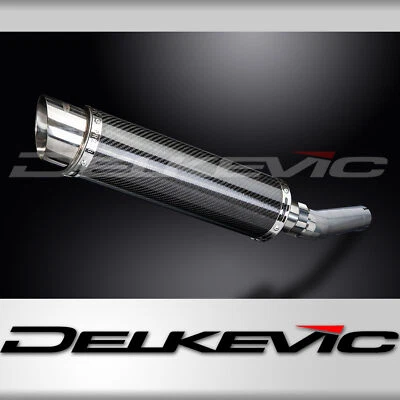 Honda CBR600 F3 1995-1996 Slip On 14" Round Carbon Exhaust Muffler Kit — 第 1/4 张图片