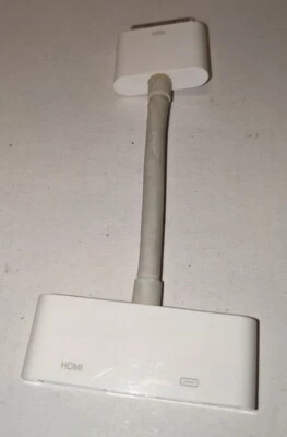 Original Apple A1388 30-PIN to HDMI Video Audio Adapter for iPod iPhone - Image 1 of 2