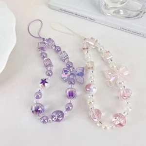 Cute Bow Cell Phone Chain Sweet Anti-loss Lanyard Jewelry Women - Photo 1 sur 12