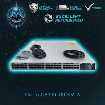 Cisco C9300-48UXM-A Switch 48-port UPoE Network Advantage-Lifetime WRNT - Image 1 of 2