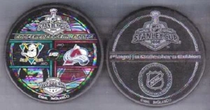 2006 ANAHEIM DUCKS vs COLORADO AVALANCHE STANLEY PLAYOFF PUCK - #A2L_#9L - Picture 1 of 1