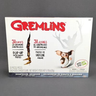 Gremlins Countdown Advent Calendar with 31 Mini Collectible Figures Jakks NEW - Image 1 of 4