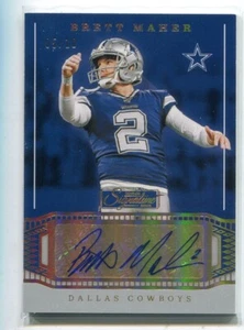 2019 Donruss Signature Autograph Gold Brett Maher/10 Nebraska / Dallas Cowboys - Picture 1 of 1
