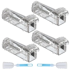 4pcs Humane Mouse Traps Live Catch and Release Rodent Rat Trap Mice Trap Catcher - Picture 1 of 13