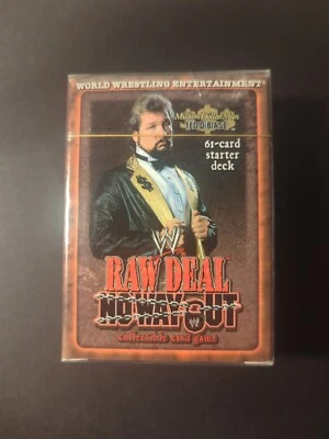 Raw Deal CCG No Way Out Ted Dibiase Million Factory Sealed Starter Deck 2006 WWE - Image 1 of 4