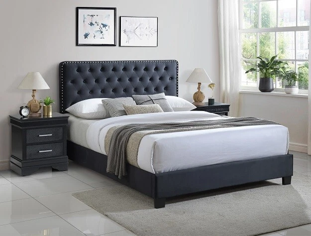 CAMA PLATAFORMA QUEEN DIMENSIONES QUEEN: 64.6" X 3.5" X 47.2"H Foto 1 de 1