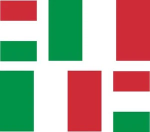 4x Adhesivo adesivi pegatina sticker vinilo bandera vinyl moto coche italia - Bild 1 von 1